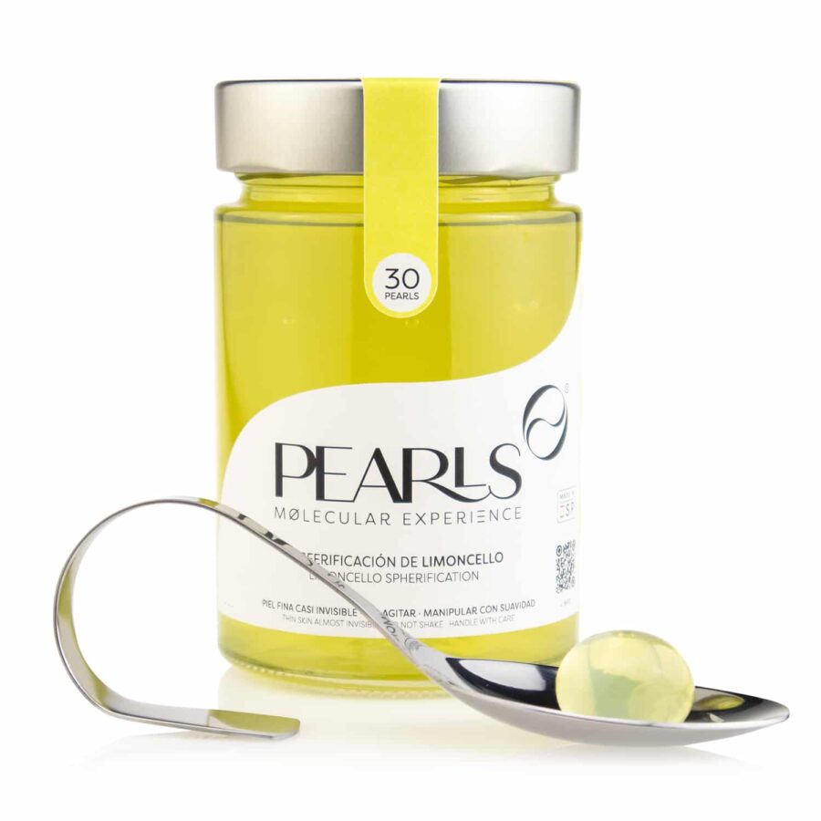 Pearls de Limoncello, frasco de 30 Pearls con cucharilla