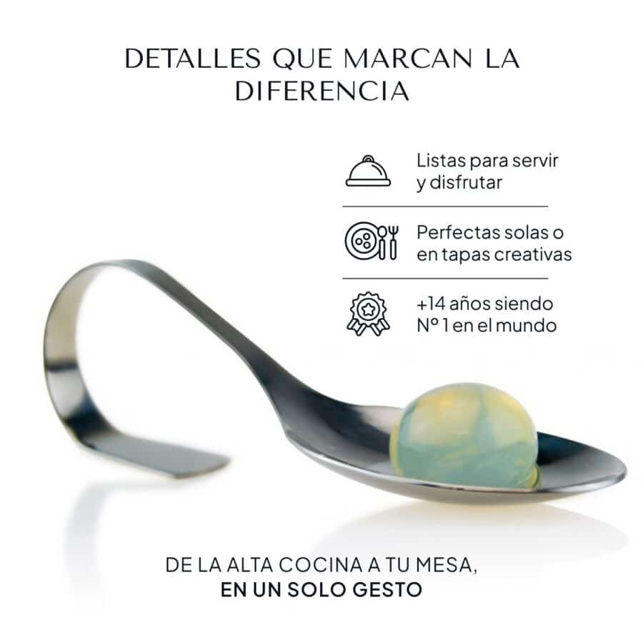 Cucharilla de servicio Pearls con una Pearl de Mojito