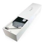 Caja regalo Pearls personalizada, estuche blanco abierto con cucharilla