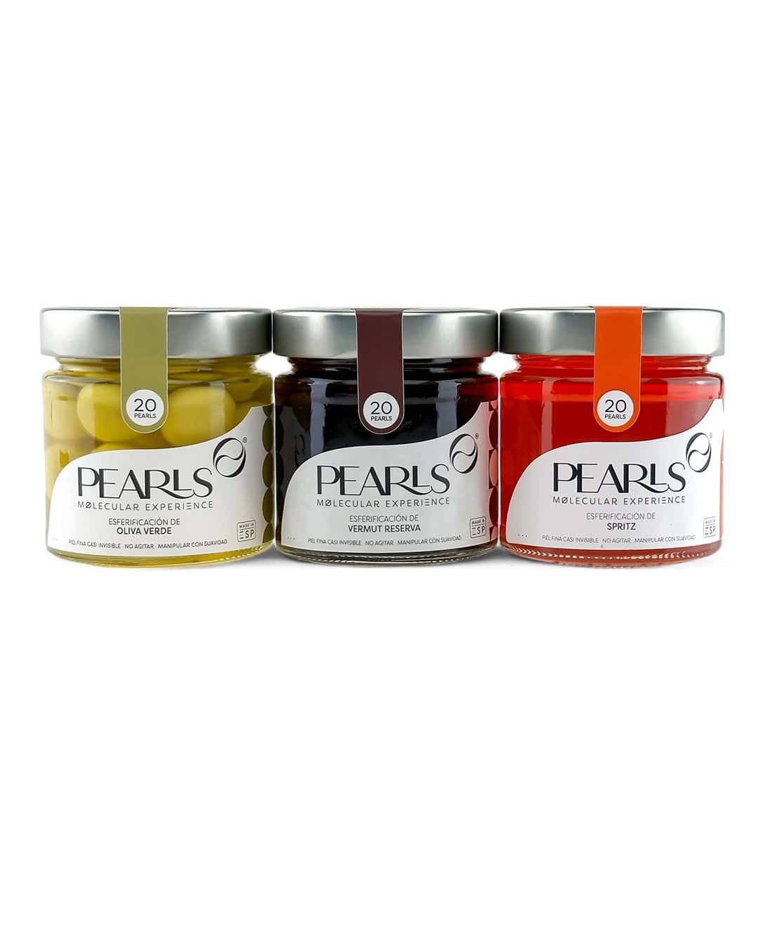 Pack de tres frascos de Pearls de sabores surtidos